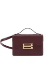 Victoria Beckham Dorian Bordeaux Shoulder Bag With Adjustable And Removable Shoulder Strap And Logo Plaque On The Fro In Red