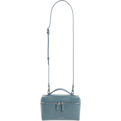 Victoria Beckham Dorian Leather Vanity Case Bag In Blue