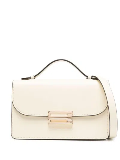 Victoria Beckham Dorian Mini Leather Shoulder Bag In Beige