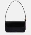 Victoria Beckham Dorian Mini Leather-trimmed Shoulder Bag In Black