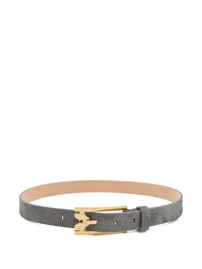 Victoria Beckham Dorian Pin-buckle Belt In Burgundy