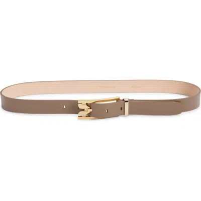 Victoria Beckham Dorian Pin Buckle Belt In Burgundy