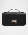 Victoria Beckham Dorian Pochette Top-handle Bag In Smooth Leather In Black