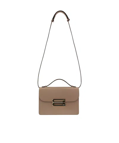 Victoria Beckham Dorian Shoulder Bag In Brown