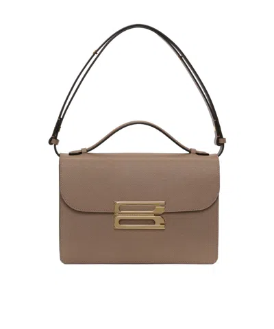 Victoria Beckham Dorian Tote Bag In Brown