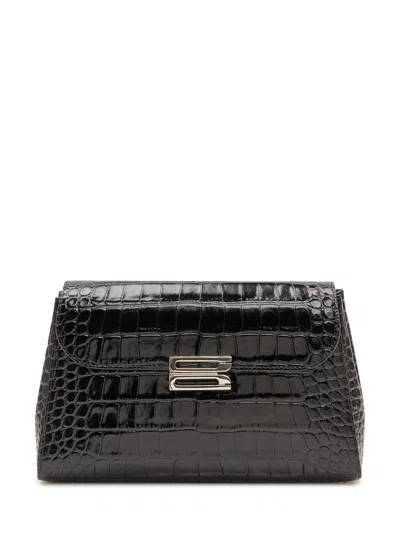 Victoria Beckham Dorian Trapeze Shoulder Handbag In Black