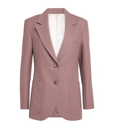 Victoria Beckham Double-breasted Blazer In Pink