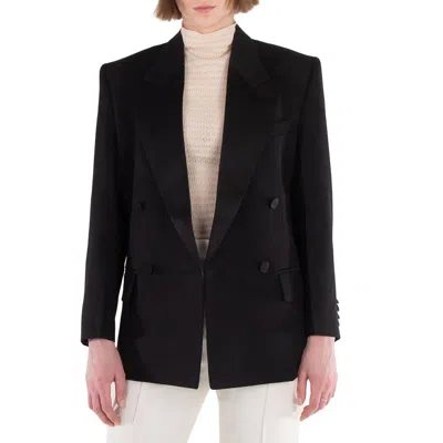 Victoria Beckham Double-breasted Blazer In Black