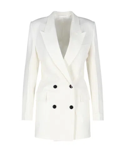 Victoria Beckham Double-breasted Blazer Dress In White