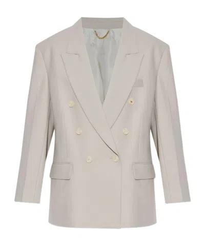 Victoria Beckham Double-breasted Blazer In Multi
