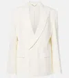Victoria Beckham Double-breasted Blazer In White
