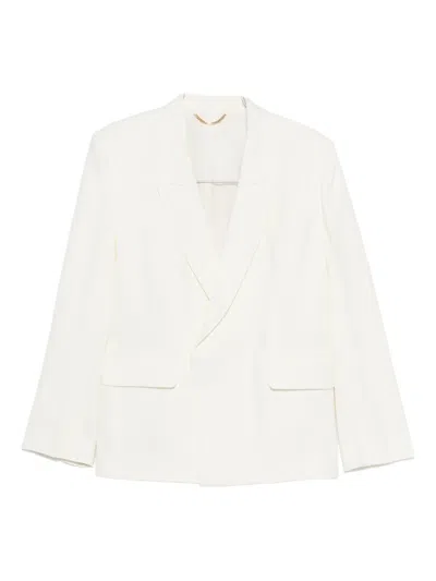 Victoria Beckham Double-breasted Blazer In White