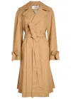 Victoria Beckham Double-breasted Cotton Trench Coat