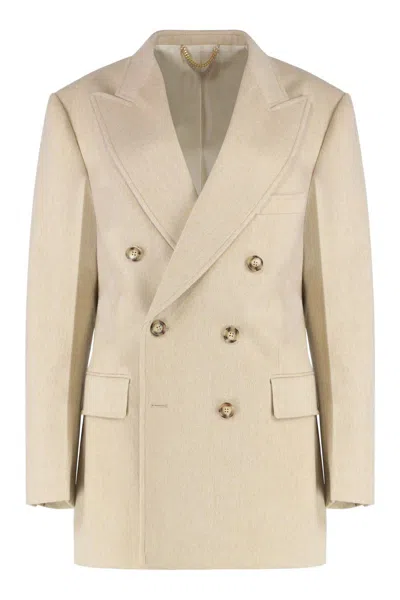 VICTORIA BECKHAM VICTORIA BECKHAM DOUBLE-BREASTED KNIT JACKET