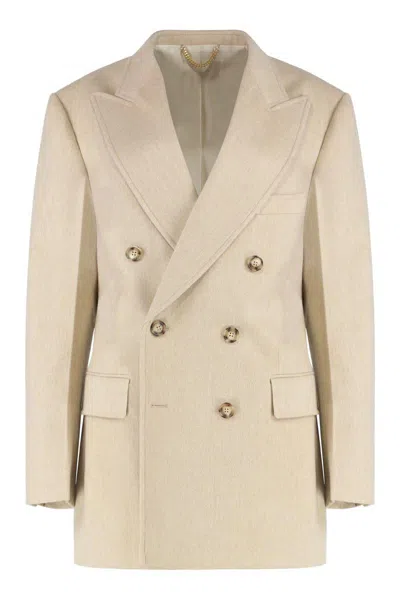 VICTORIA BECKHAM VICTORIA BECKHAM DOUBLE-BREASTED KNIT JACKET