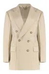 Victoria Beckham Knit Jacket With Double-breasted Lapel Collar