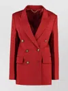 Victoria Beckham Double-breasted Wool Blazer With Structured Shoulders
