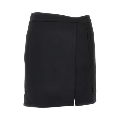 Victoria Beckham Double Crepe And Satin Mini Skirt