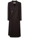 Victoria Beckham Double Faced Over Coat In Brown
