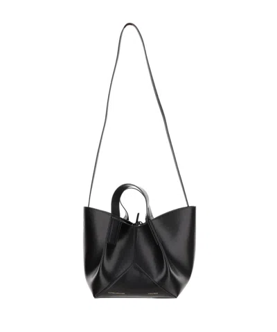 Victoria Beckham Double Handle Shoulder Bag In Black