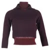 Victoria Beckham Double Layered Sweater In Burgundy Merino Wool In Multi