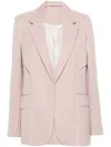 Victoria Beckham Double Panel Single-breasted Blazer In Pink