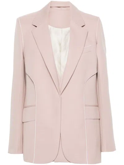 Victoria Beckham Double Panel Single-breasted Blazer In Pink
