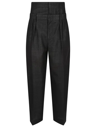 VICTORIA BECKHAM DOUBLE WAISTBAND DETAIL TROUSER