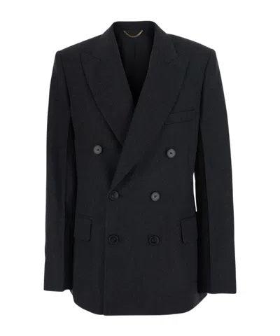 Victoria Beckham Double-breasted Suit Jacket In Black