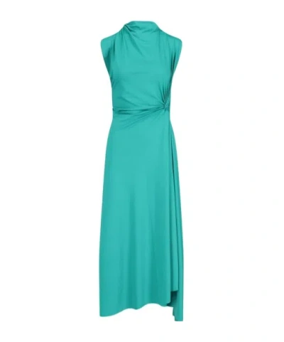 VICTORIA BECKHAM VICTORIA BECKHAM ASYMMETRIC DRAPE MIDI DRESS