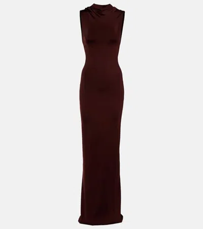 VICTORIA BECKHAM DRAPED JERSEY GOWN