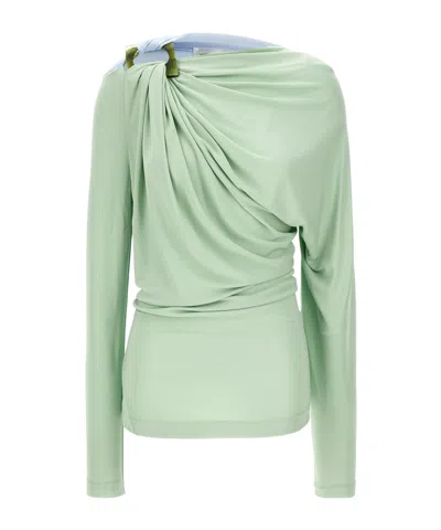 VICTORIA BECKHAM VICTORIA BECKHAM DRAPED LONG-SLEEVED TOP