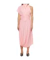 Victoria Beckham Draped Maxi Dress In Pink