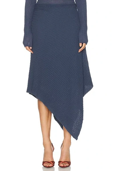 Victoria Beckham Draped Midi Skirt In Black