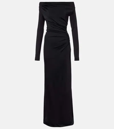 VICTORIA BECKHAM DRAPED OFF-SHOULDER GOWN