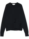 Victoria Beckham Drapierter Pullover In Blau