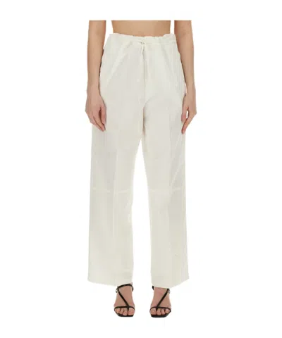 VICTORIA BECKHAM VICTORIA BECKHAM DRAWSTRING STRAIGHT LEG TROUSERS