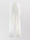 Victoria Beckham Drawstring Waist Wide Leg Trousers