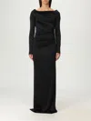 Victoria Beckham Midi Dress In Black