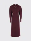 Victoria Beckham Dress Victoria  Woman Color Wine In Burgundy