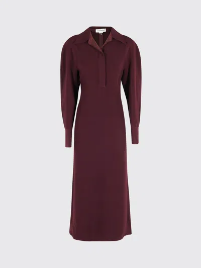 Victoria Beckham Dress Victoria  Woman Color Wine In Burgundy