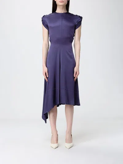 Victoria Beckham Sleeveless Dress In Blue