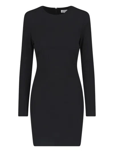 Victoria Beckham Dolman Mini Dress In Black