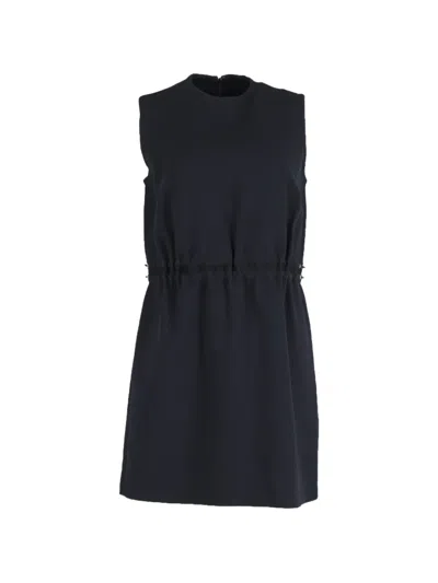 Pre-owned Victoria Beckham Elasticated Mini Dress In Blue
