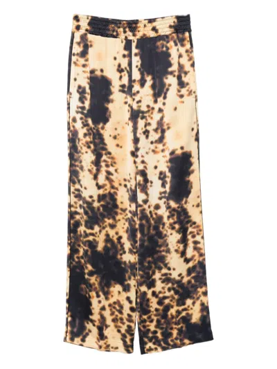 Victoria Beckham Elasticated-waist Printed Trousers In Multi