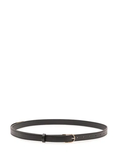 Victoria Beckham Elegant Belt With Buckle In Black