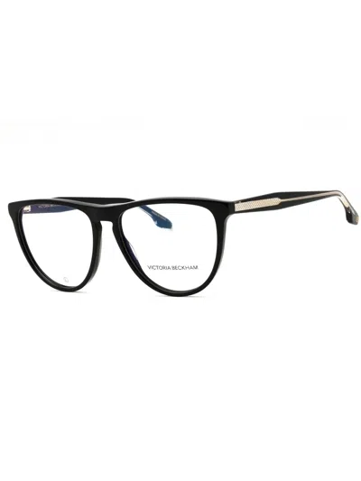 Victoria Beckham Elegant Oval Eyeglasses For Women In Black