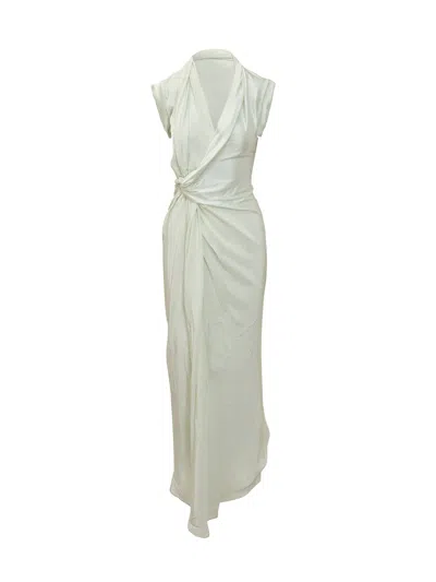 Victoria Beckham Elegant Suit With Draped Details In Multi