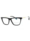 Victoria Beckham Elevated Rectangular Eyeglasses With Clear Demo Lens In Black