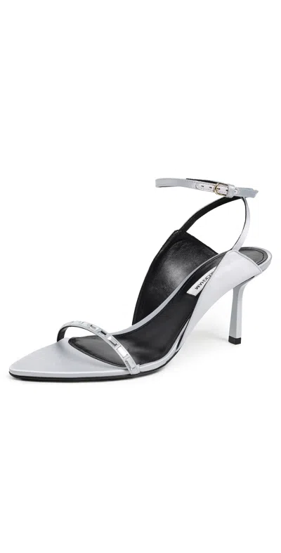 Victoria Beckham Eliza Embellished Sandals Magnesium In Silver
